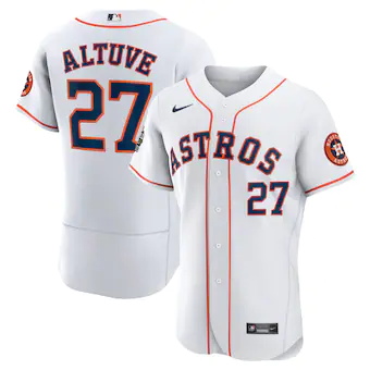 mens nike jose altuve white houston astros 2022 world serie